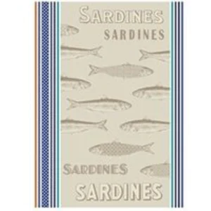 Torchon coton jacquard sardine 50x70(...) -