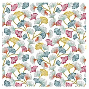 GENERIQUE Tissu fleurs Aphrodites vendu au mètre(...) - Blaz000 Blanc