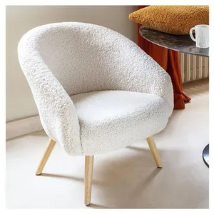GENERIQUE Tissu fausse fourrure mouton vendu au mètre(...) - 0 Ecru