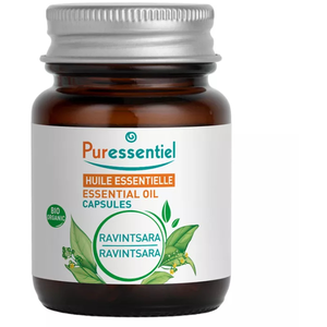 Comparateur de prix : Puressentiel Huile Essentielle Ravintsara Bio 60 Capsules