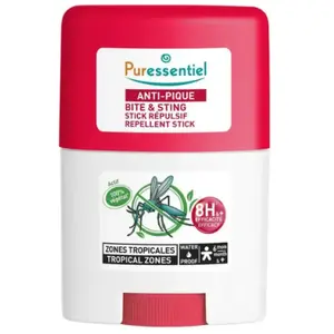 Comparateur de prix : Puressentiel Anti Pique Stick Répulsif Zone Tropicale Waterproof 20Ml