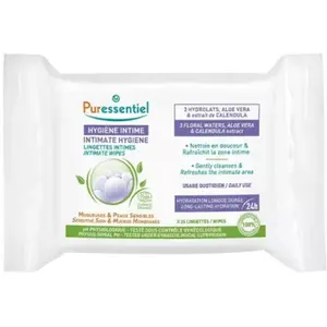 Comparateur de prix : Puressentiel Hygiene Intime Lingettes