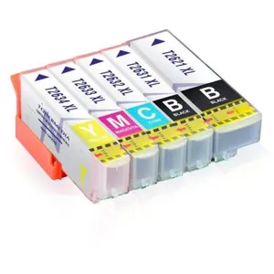 Comparateur de prix : TONERMEDIA - x5 cartouches Epson 26XL T2621 T2631 T2632 T2633 T2634 co...