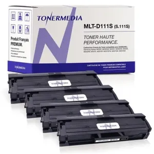 Comparateur de prix : TONERMEDIA - x4 Toner Samsung MLT-D111S compatibles (4 Noir)