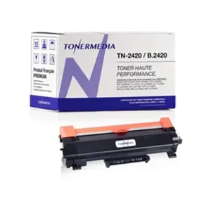 Comparateur de prix : TONERMEDIA - x1 Toner Brother TN-2420 TN-2410 compatible (1 Noir)
