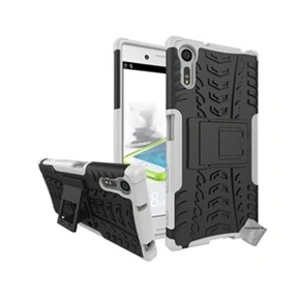 Htdmobiles Housse etui coque rigide anti choc pour Sony Xperia XZ - BLANC pas cher