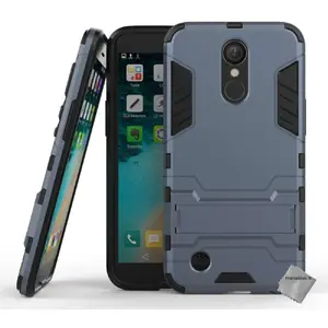 Htdmobiles Coque rigide anti choc pour LG K10 (2017) + film ecran - BLEU FONCE pas cher