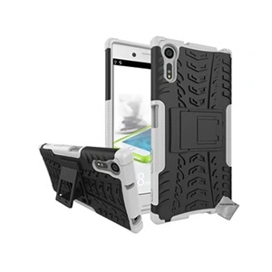 Htdmobiles Housse etui coque rigide anti choc pour sony xperia xzs + film ecran - blanc pas cher