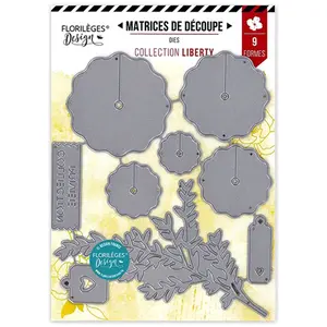 Florilèges Design Matrices de découpe Collection de fleurs 9 pcsVendu parscrapmalin