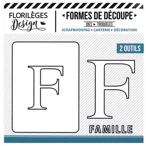 Florilèges Design Die Set Lettre F pas cher