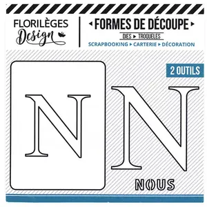 Florilèges Design Die Set Lettre N pas cher