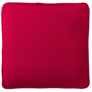 Becquet Lot de 2 housses coussin en coton-rose framboise pas cher