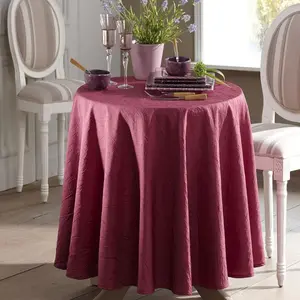 Becquet Nappe FONTANA ronde 235 Cm violet prune pas cher