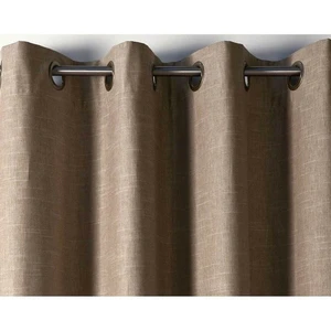 Becquet Rideau occultant en acrylique marron moka 135x260 pas cher