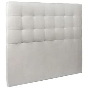 Comparateur de prix : Prestige Literie Tete de lit Capitonnée Velours Gris clair L 180 cm - Ep 10 cm rembourré