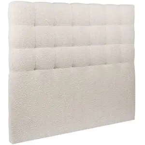 Comparateur de prix : Prestige Literie Tete de lit Capitonnée Bouclette Beige L 160 cm - Ep 10 cm rembourré
