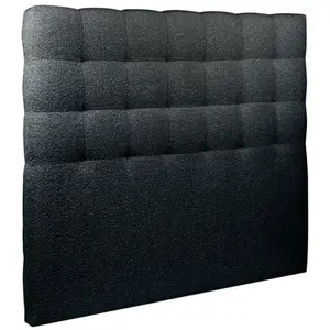 Comparateur de prix : Sommeil de plomb Tete de lit Capitonnée Bouclette Noir L 160 cm - Ep 10 cm rembourré