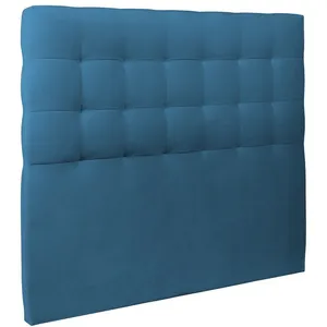 Comparateur de prix : SOMMEIL DE PLOMB Tete de lit Capitonnee Velours Bleu L 200 cm - Ep 10 cm rembourre - Tête de lit design en bois massif