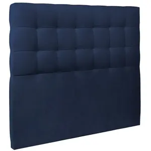 Comparateur de prix : Sommeil de plomb Tete de lit Capitonnée Velours Bleu - Ep 10 cm rembourré Prestige Literie