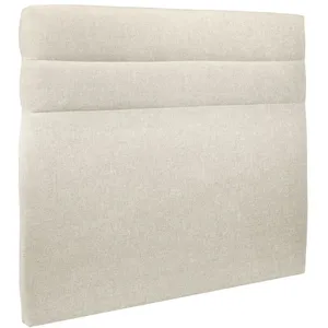 Prestige Literie Tete de lit Lignes Tissu Beige clair L 140 cm - Ep 10 cm rembourré pas cher