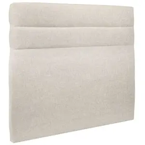 Comparateur de prix : Prestige Literie Tete de lit Lignes Tissu Beige clair L 160 cm - Ep 10 cm rembourré