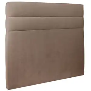 Tete de lit Lignes Velours Bleu - Ep 10 cm rembourré Prestige Literie