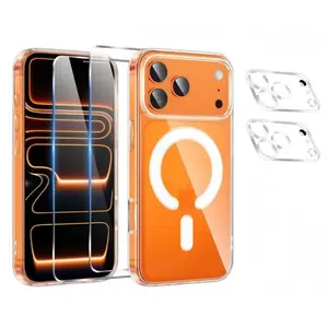 Comparateur de prix : HQSELECTION Coque Magnétique pour iPhone 17 Pro Max + 2 Vitre Verres T...