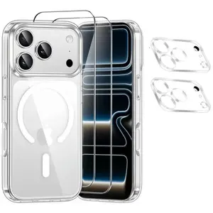 HQSELECTION Coque Magnétique pour Iphone 17 PRO 63 Pouces + 2 Vitre Ve...