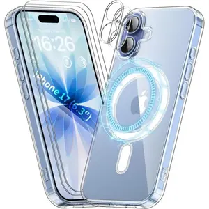 Comparateur de prix : HQSELECTION Coque Magnétique pour Iphone 17 63 Pouces + 2 Vitre Verres...