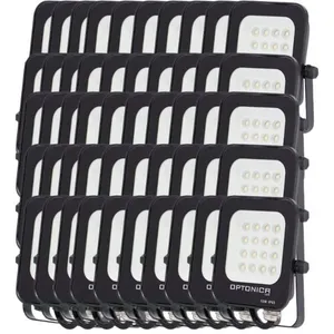 Silumen - Projecteur led Extérieur smd 10W IP65 Noir - Pack de 50 / Bl...Vendu paramazon