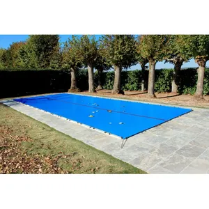 Comparateur de prix : Bâches-piscines.com - Bâche d'Hivernage Bleue 7,70 x 4,70 m Pour Piscine Maximum 7 x 4 m avec Grille Centrale d'Evacuation - Fabrication Française