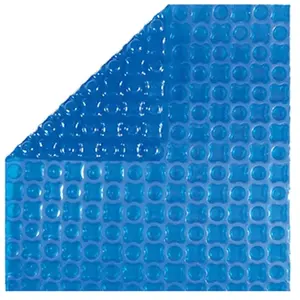 Comparateur de prix : Bâche à Bulles Piscine 10x4 m OXO Dark Blue 500 microns - Non Bordée - Confection France - Kit oeillets et bâchette de protection