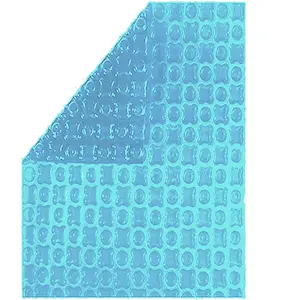 Comparateur de prix : Bâches-Piscines.com Bâche à Bulles Piscine 10x6 m OXO Light Blue 400 microns - Non Bordée - Confection France - Kit oeillets + bâchette protection