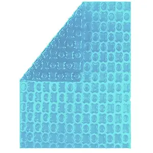 Comparateur de prix : Bâche à Bulles Piscine 7x3,5 m OXO Light Blue 400 microns - Non Bordée - Confection France - Kit oeillets + bâchette protection