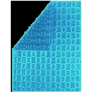 Comparateur de prix : Bâche à Bulles Piscine 6x3,5 m OXO Light Blue 400 microns - Non Bordée - Confection France - Kit oeillets + bâchette protection