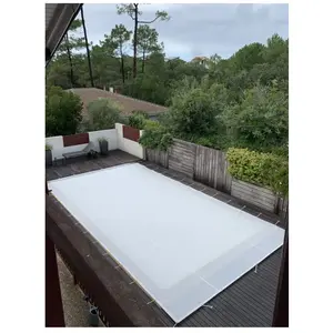 Comparateur de prix : BACHES-PISCINES.COM Bâche Hivernage Filet Blanc 350 g/m² Traitée Anti-UV 8,70 x 4,70 m pour Piscine Max. 8 x 4 m - Fabrication Française Direct Usine