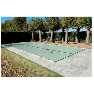 Comparateur de prix : Bâche d'Hivernage - BACHES-PISCINES.COM - 550 g/m² - Amande - 9,70 x 4,70 m - Grille d'Evacuation