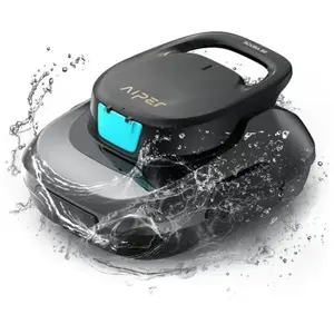Nature Pro Robot Aspirateur Nettoyage Piscine sans Fil - Autonomie  90 Min + Deux Ports d'Aspiration Puissants Exterieur Jardin pas cher