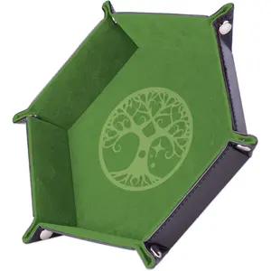 Comparateur de prix : Epic Forge Piste de dés - Yggdrasil Arbre vert - 19 x 19 cm - Cuir et velours
