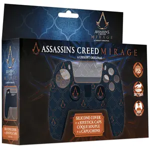 TRADE INVADERS Coque Silicone + Grips - Assassin's Creed - Bleu-Accessoire-PS5 pas cher