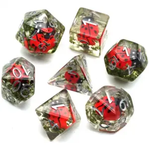 Epic Forge Lot de 7 dés résine Gamme Insert - en Boite - Coccinelle pas cher