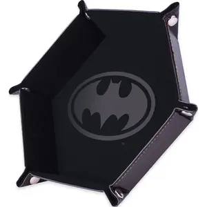 Piste de dés - Batman - Noire - 19 x 19 cm - Cuir et velours - Epic F... pas cher