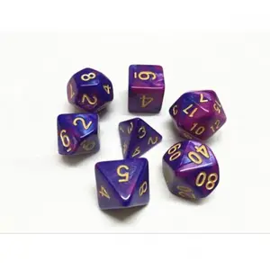 Epic Forge-Lot de 7 dés en boîte   Fusion Bleu et Violet