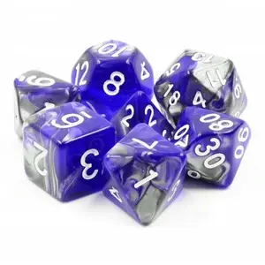 HDB-45 Lot de 7 dés en boîte   Cold Iron  - HD Dice Dés  - TI-EFD0039 