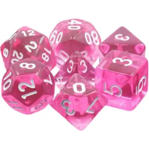 Comparateur de prix : Epic Forge HDT-01 Lot de 7 Dés en boîte Gemmes Magenta