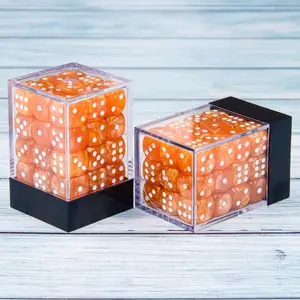 Comparateur de prix : Epic Forge Lot de 36 dés 6 Faces - 12mm- Orange Nacré