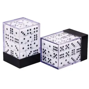 Comparateur de prix : Dé 6 faces- Lot de 36 dés- 12mm- Blanc - Epic Forge Dés - TI-EFD0123