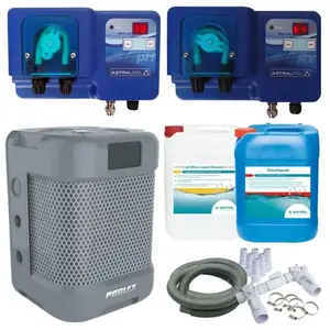 Pack Pompe à chaleur Piscine Poolex Q-Line 5 + Appareils de régulation...Vendu parcdiscount