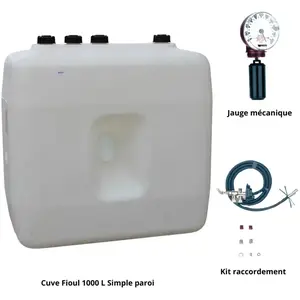 Roth - Kit Cuve fioul 1000 l simple paroi + Kit aspiration + Jauge pas cher