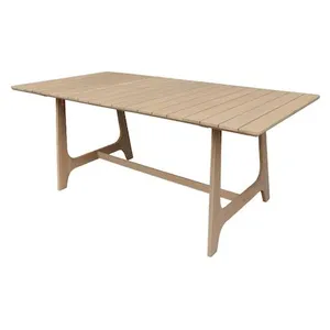 Comparateur de prix : Table de jardin bois d'acacia naturel 8 places - Aroha